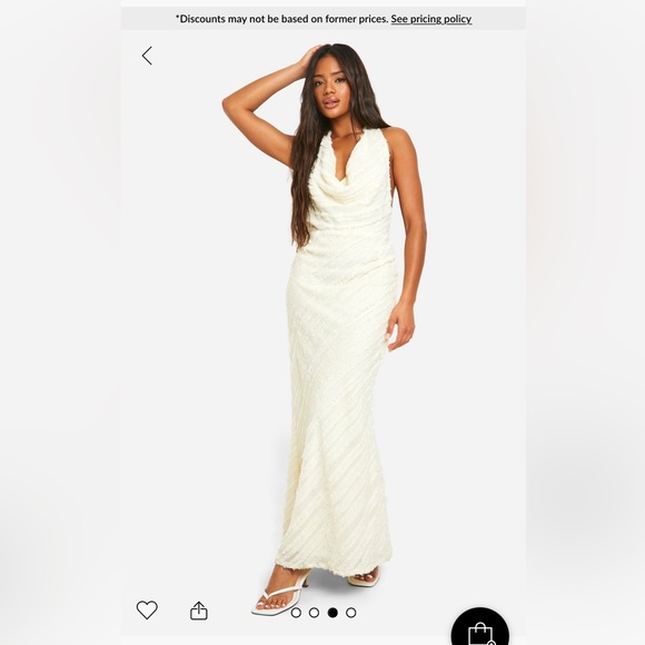 Boohoo Dresses & Skirts - Cowl neck texture maxi dress